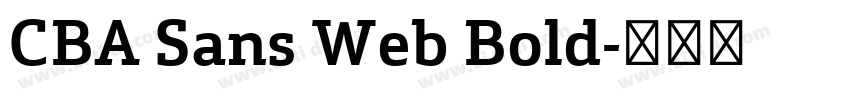 CBA Sans Web Bold字体转换 CBA Sans Web Bold字体转换